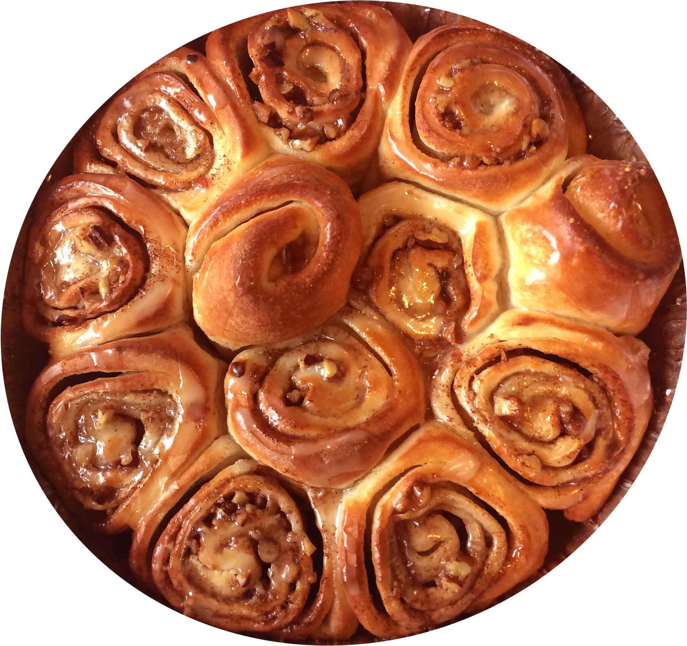Cinnamon Spi-rolls With Pecans - Viennoiserie (2448x3264), Png Download