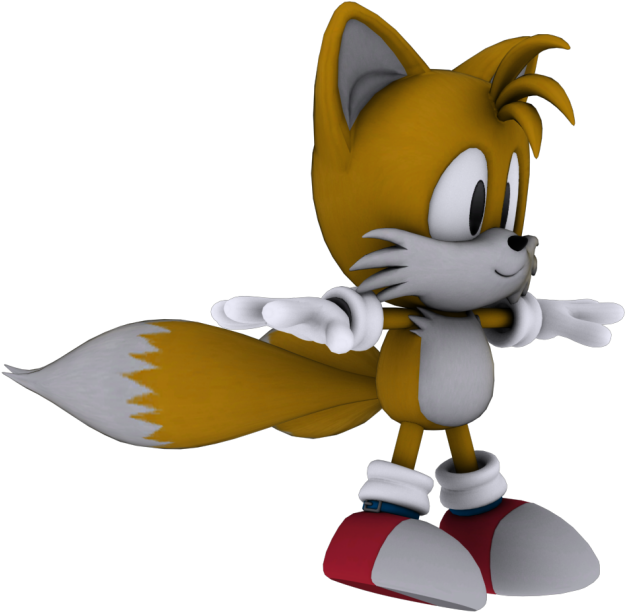 Download Zip Archive - Sonic E Tails Classic (750x650), Png Download
