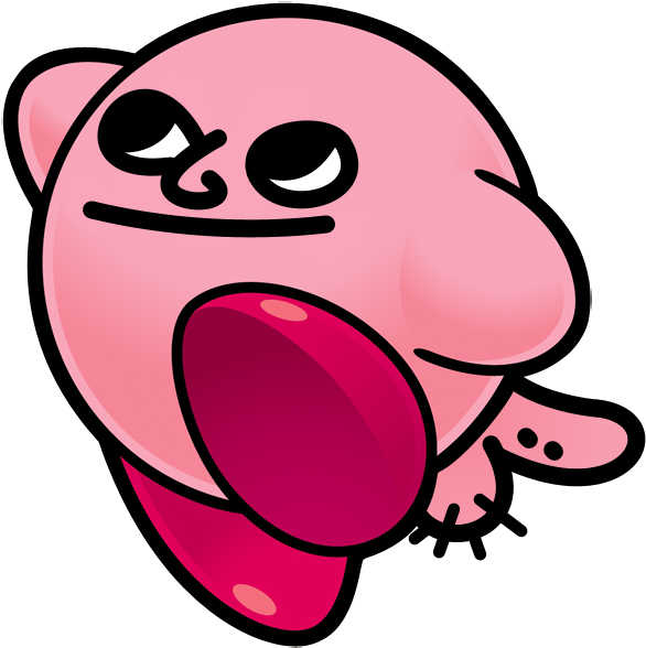 Dickbutt Kirby - Pixel Art Dick Butt (600x587), Png Download