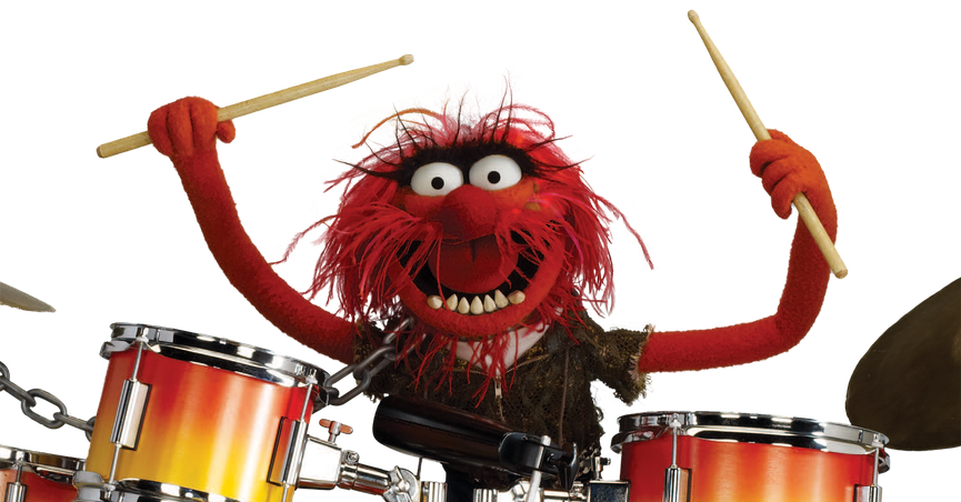 466 Kb Png - Animal Muppets Drummer (865x452), Png Download