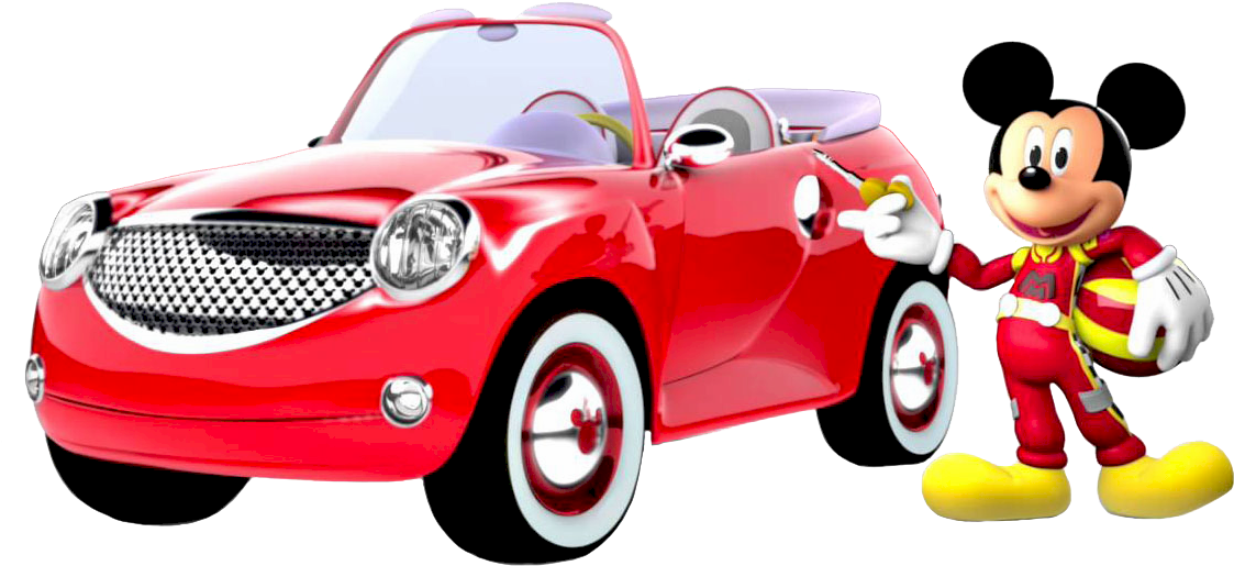 Mickey Mouse Car Daisy Duck Minnie Mouse 1932 Ford - Mickey And The Roadster Racers Mickey's Car (1141x559), Png Download