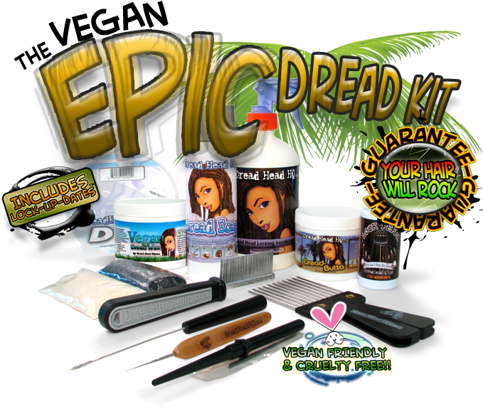 Dreadlocks Vegan Epic Dread Kit - Epic Dread Kit For Dreadlocks By Dreadheadhq (700x581), Png Download
