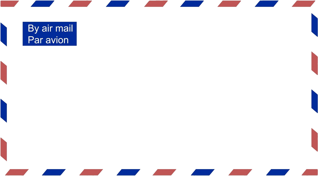 Envelope Mail Png Photo - Luftpost-adressen-aufkleber Rechteckiger Aufkleber (1200x800), Png Download