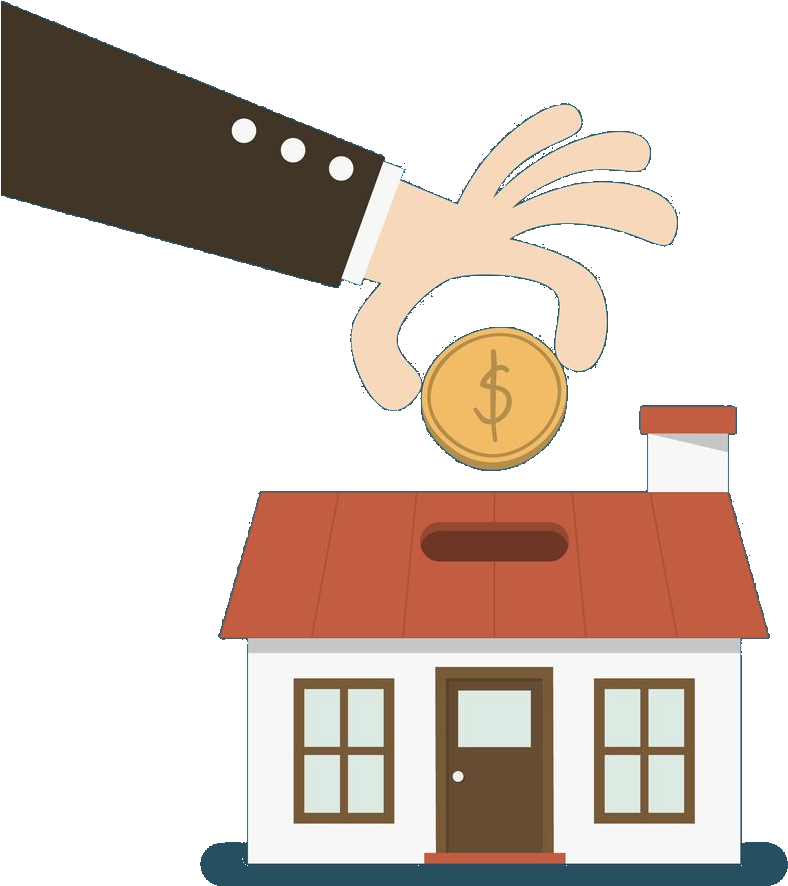 Save Money - House Piggy Bank (984x984), Png Download