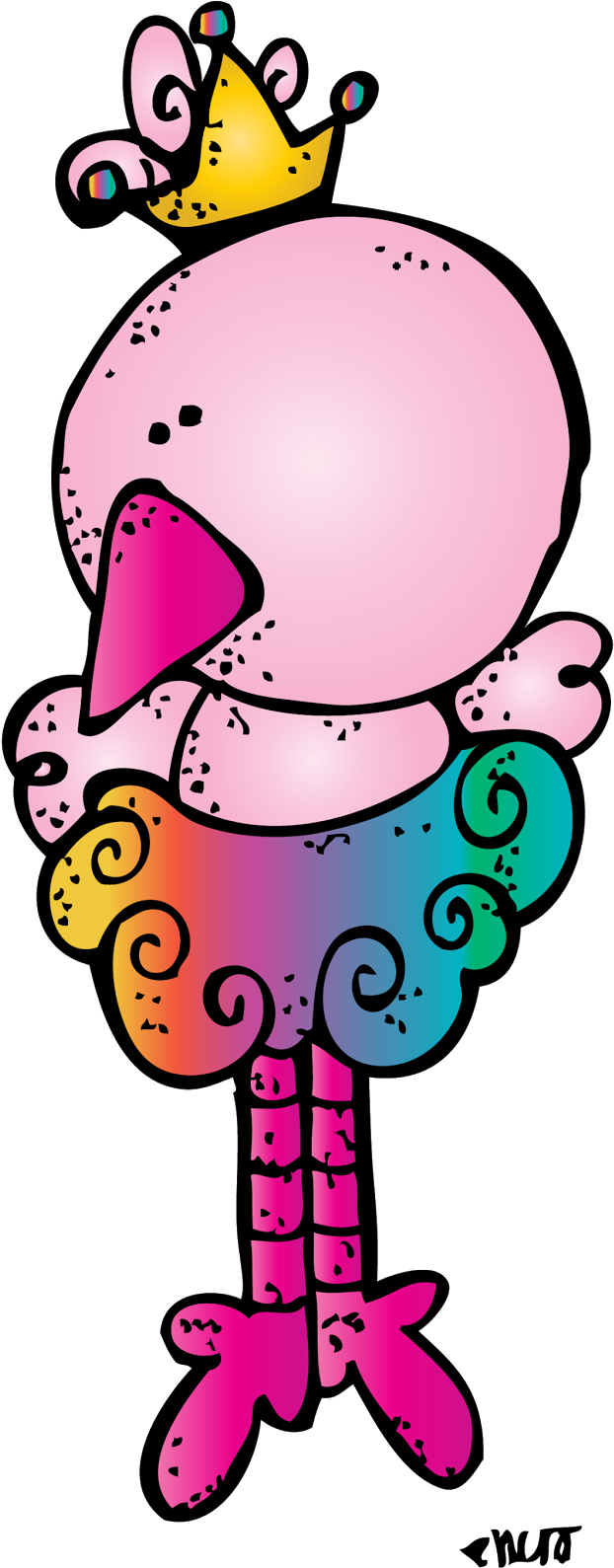 Melonheadz Teacher - Google Search - Clipart Teacher Flamingo (674x1600), Png Download