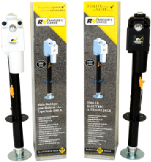 Electric Tongue Jack - Rv Travelers Choice Power Jack (564x600), Png Download