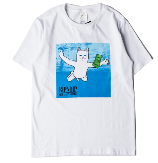 Ripndip Underwater Cat Money T-shirt - Ripndip (600x860), Png Download