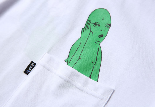 Rip N Dip Alien Spaced Out T-shirt - Illustration (600x600), Png Download