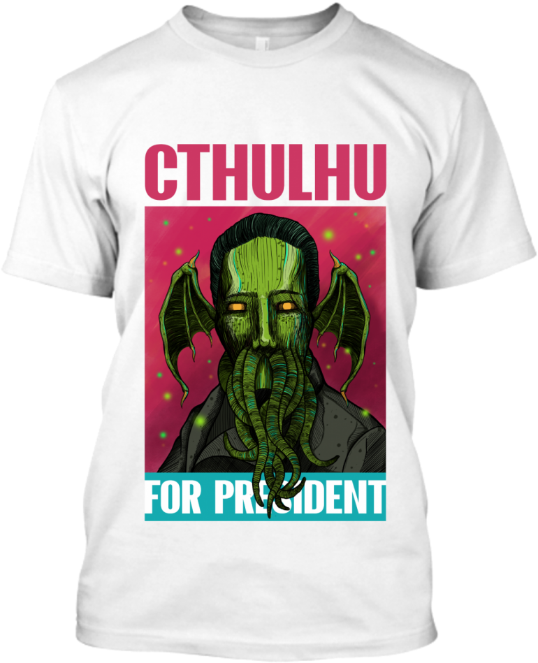 Cthulhu For President - Liberalism Find A Cure Shirt (1000x1000), Png Download