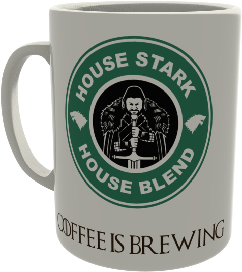 House Stark, House Blend - Supernatural Protection Symbal Wings Tile Coaster (600x760), Png Download