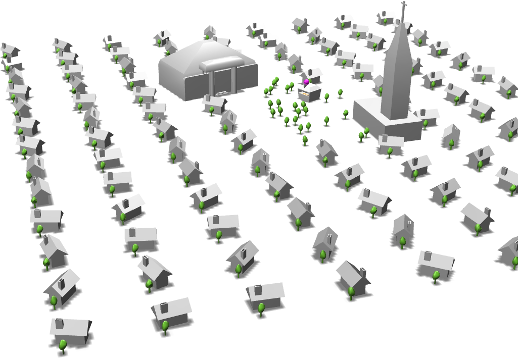 Small Village In Nowhere - Christmas Day (1024x768), Png Download