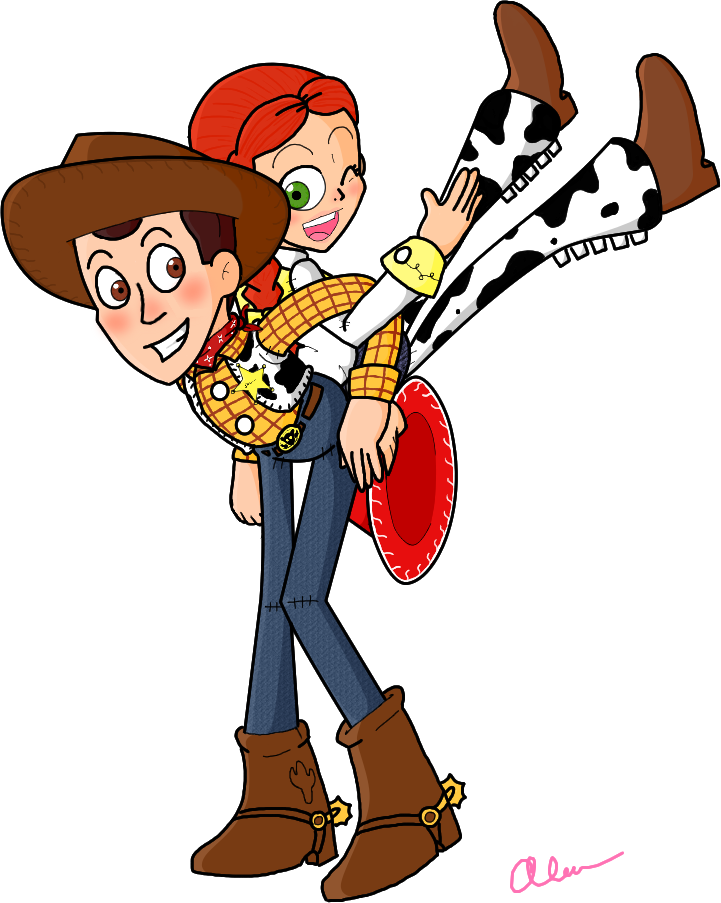 Woody E Jessie Png - Dibujos De Toy Story (721x903), Png Download