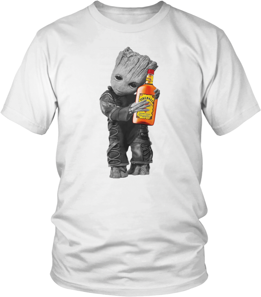 Baby Groot Hug Fireball Cinnamon Whisky Shirt - Pew Pew Space Force T Shirt (1024x1024), Png Download