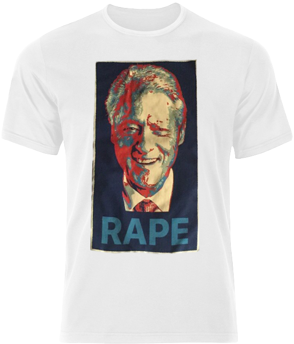Bill Clinton Rape Shirt (600x900), Png Download