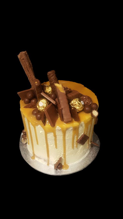 6" Wide Cake Double Height With 4 Layers Of Cake And - Birthday Cake (498x885), Png Download