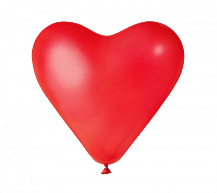 Huge Red Heart Shaped Balloon, 150 Cm (700x622), Png Download