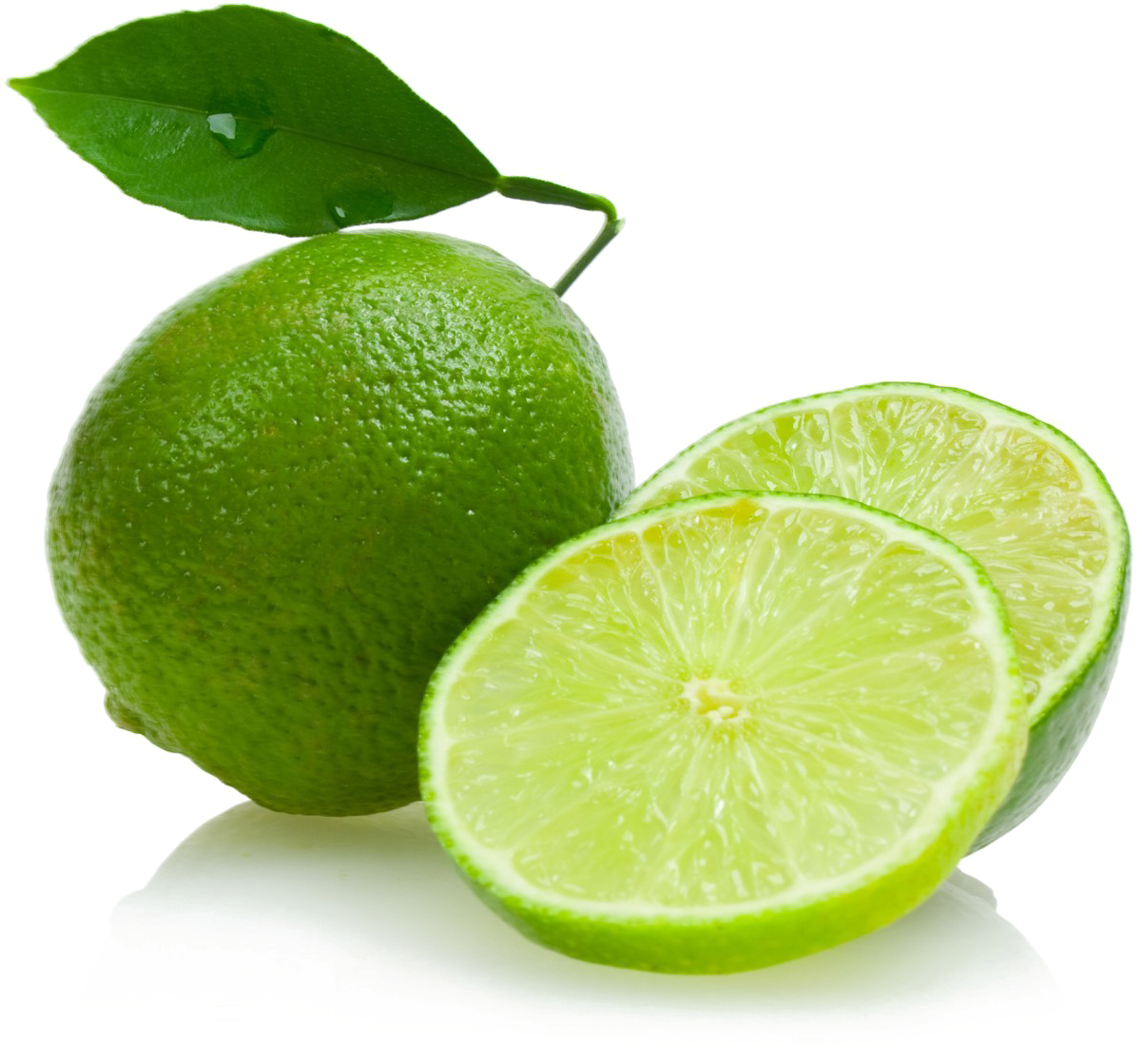 Lime Png Pic - Limon Verde Con Hoja (1250x1150), Png Download