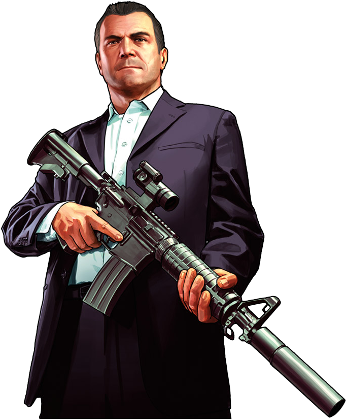 Gangster Png Download Png Image With Transparent Background Michael Gta 5 Full Size Png Download Seekpng