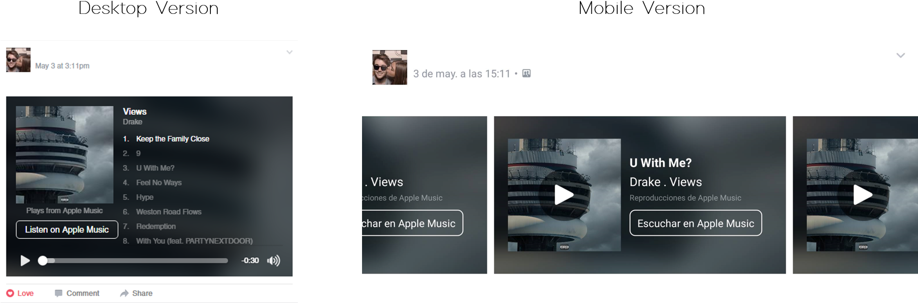 In The Desktop Version The Format Offers A List Of - Music (1845x629), Png Download