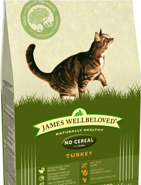 Adult Grain Free - James Wellbeloved Cat Dry Food (600x600), Png Download