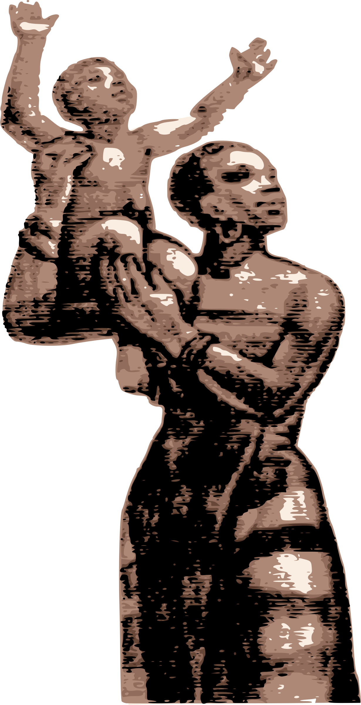 Woman With Child Png Jpg Library Download - Visual Arts (1230x2400), Png Download