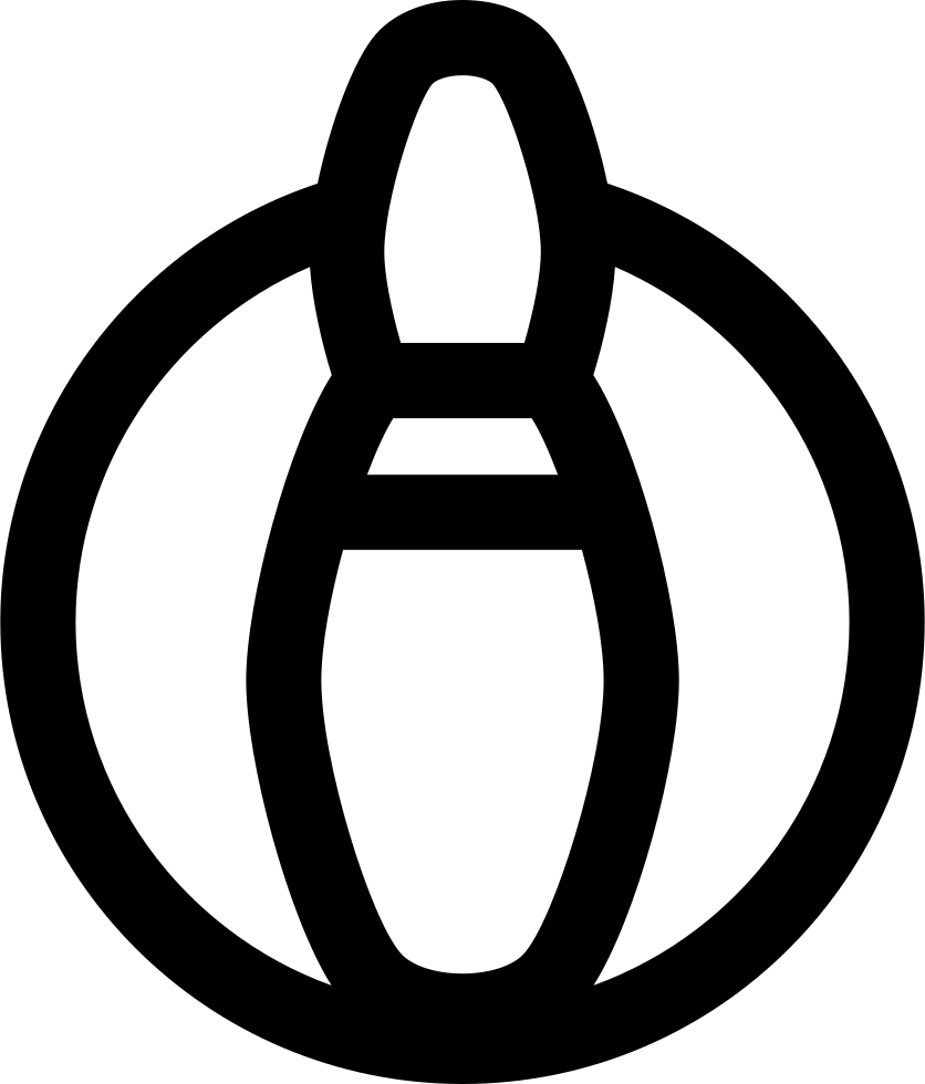 Bowling Pin And Ball Comments - Ball (836x980), Png Download