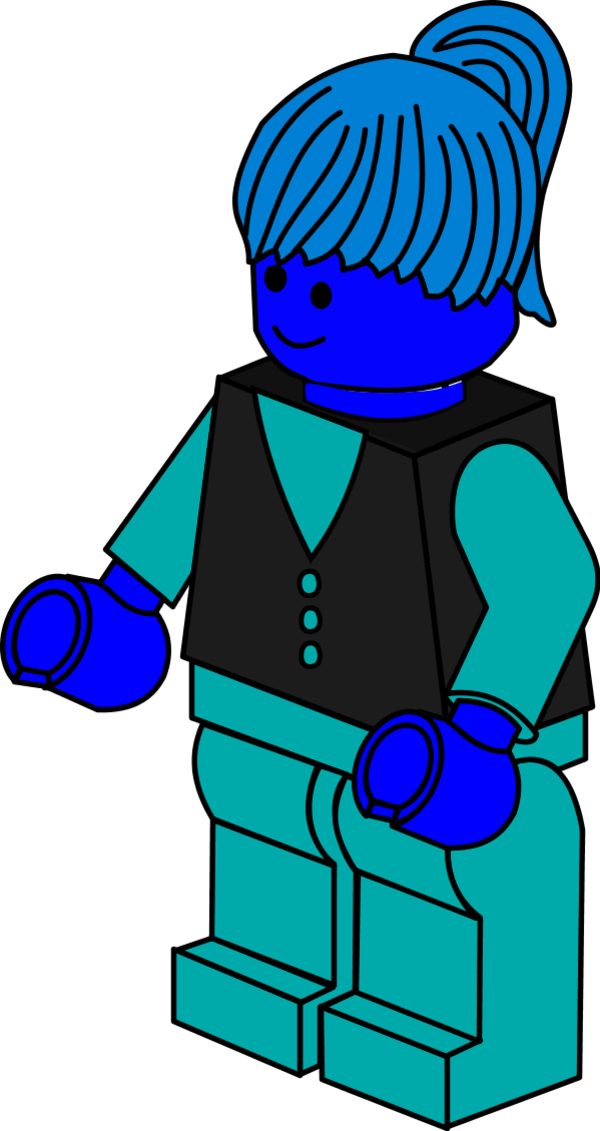 Lego Town Businesswoman - Lego Clipart (600x1131), Png Download