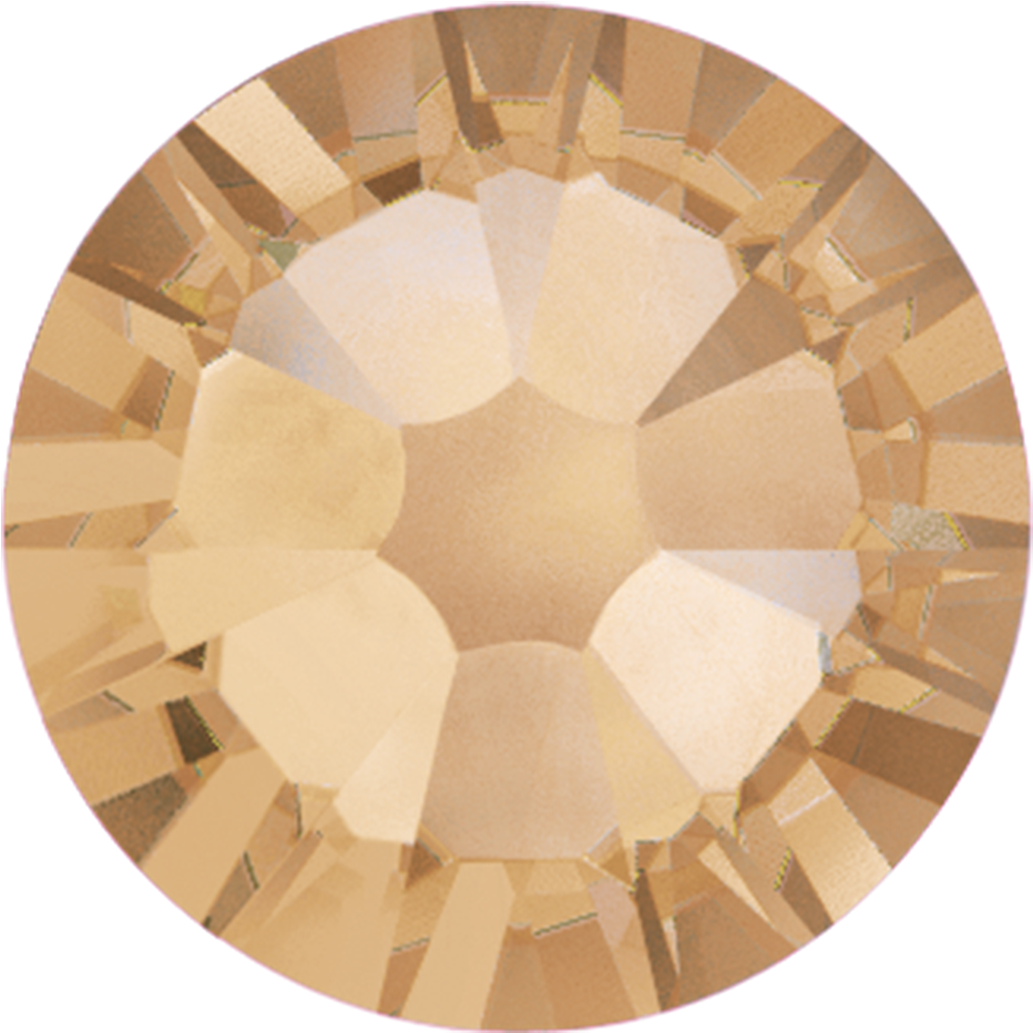 Swarovski 2058 Xilion Flatback Rhinestones Ss5 Crystal - Crystal Golden Shadow Swarovski (970x970), Png Download
