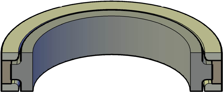 4 Piece Replacement Specific Piston Seals - Piston (878x877), Png Download
