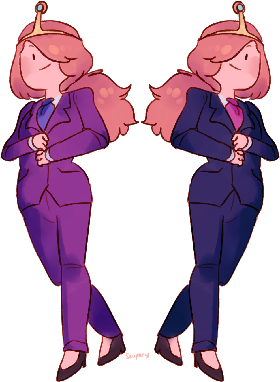 Boss Next Door Or Hot President - Princess Bubblegum (1280x1360), Png Download