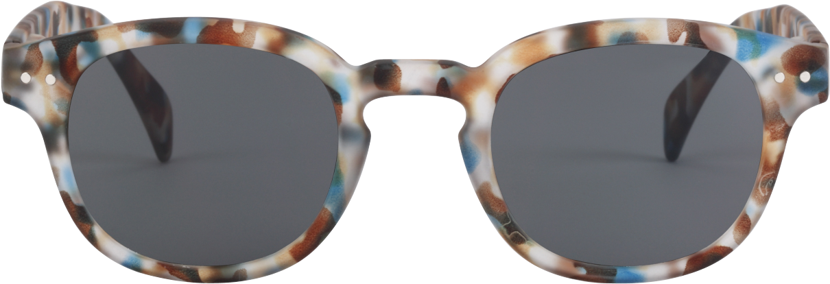 Sun Reader Shape - Izipizi #sun Junior Blue Tortoise Soft (grey Lenses) (1440x1440), Png Download