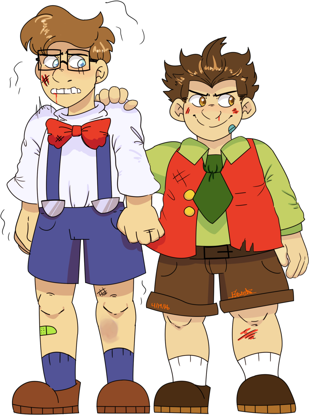 “ Uno/wigglestein Brothers From Today's Stream - Cartoon (1280x1581), Png Download