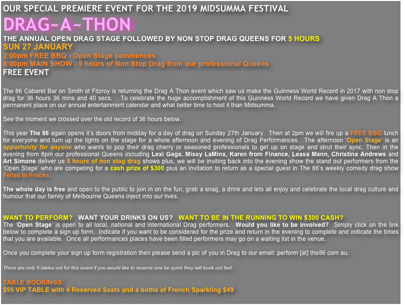 Our Special Premiere Event For The 2019 Midsumma Festival - Drag A Thon (810x609), Png Download