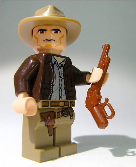Lego Cowboy Minifigure (600x544), Png Download