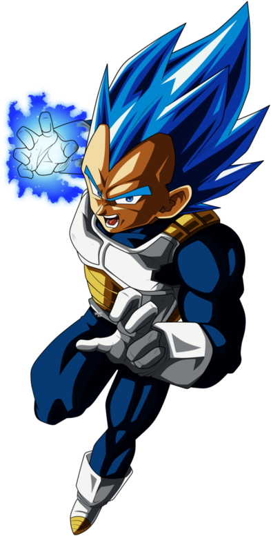 Super Saiyan Evolution Vegeta - Vegeta Ssj Blue Evolution Png (400x800), Png Download