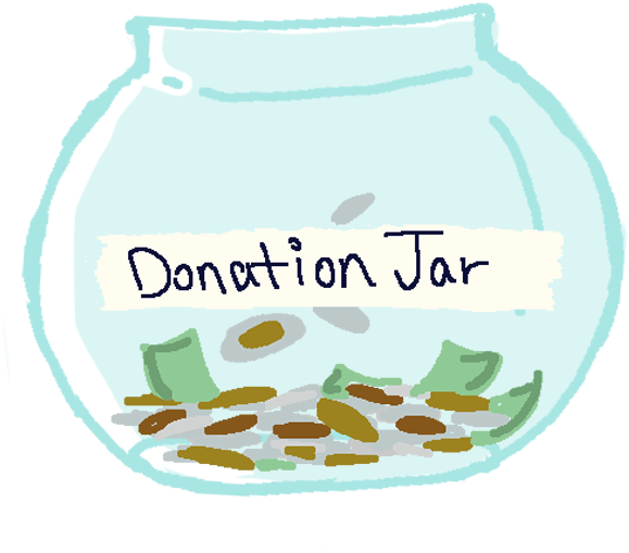 Donation Jar Icon - Label (635x557), Png Download