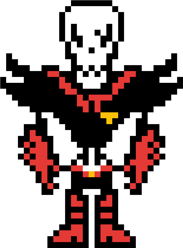 Underfell - Undertale Papyrus Sprite (1200x1200), Png Download