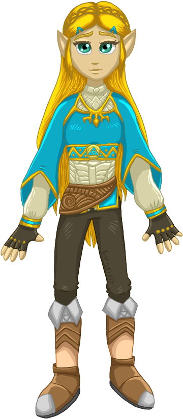 I Tried My Hand At Drawing Princess Zelda - The Legend Of Zelda: Breath Of The Wild (750x1000), Png Download
