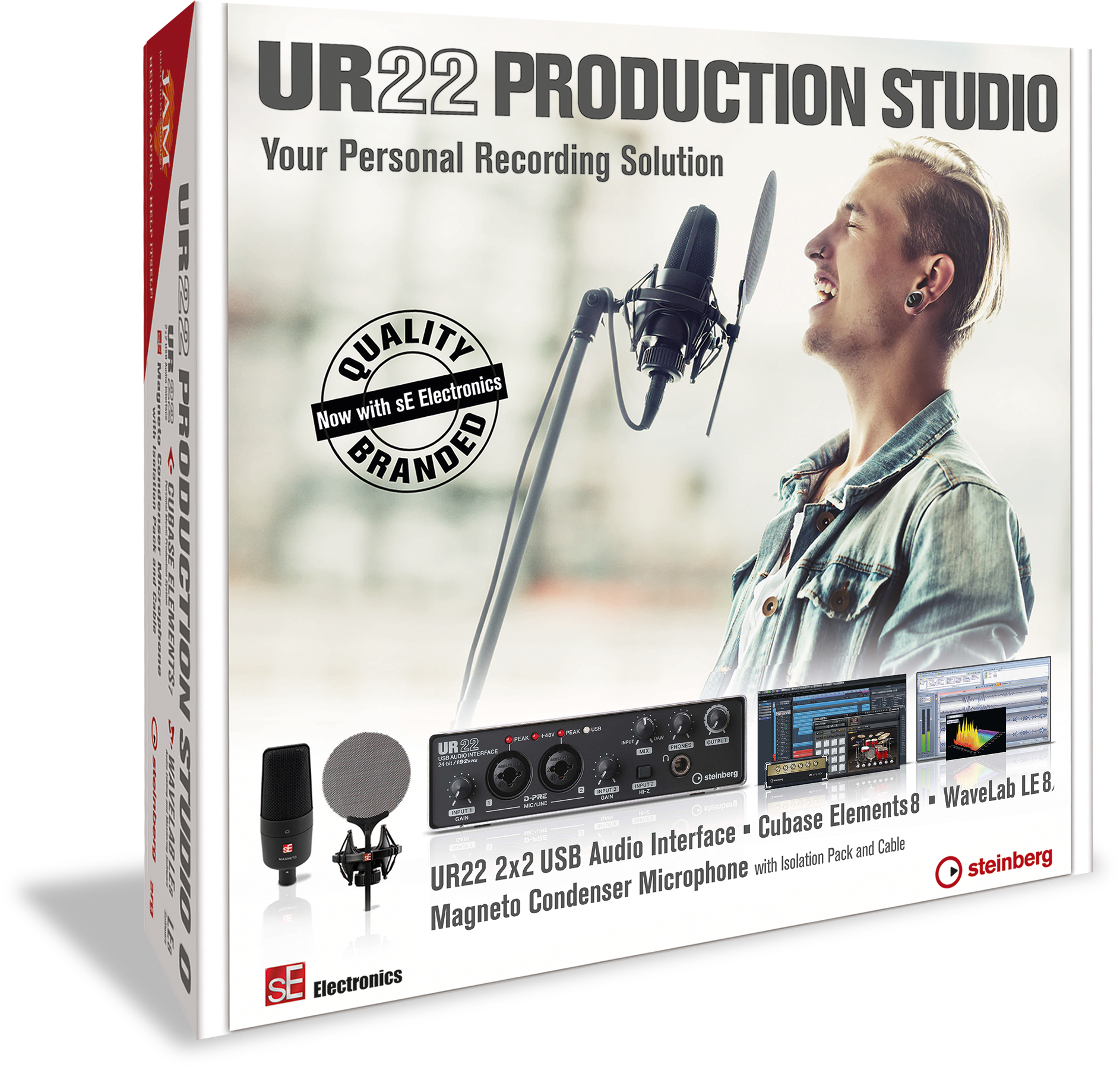 Steinberg Ur22 Production Studio Recording Package (1886x1797), Png Download