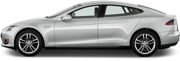 Tesla Model-s - Tesla Model S Side View (640x480), Png Download
