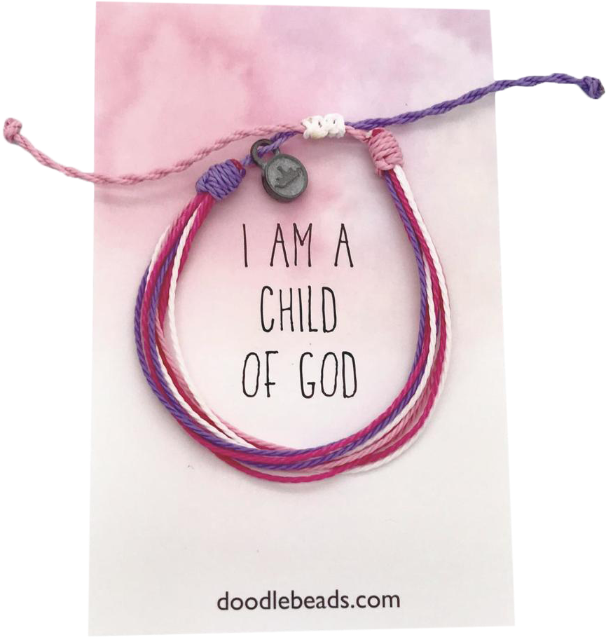 I Am A Child Of God Thread Bracelet - Bracelet Wax (1000x1000), Png Download