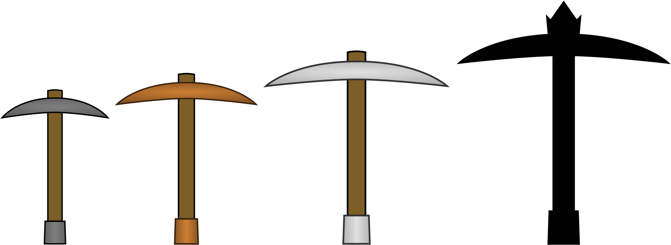 Magic Pickaxes - Pickaxe (2180x810), Png Download