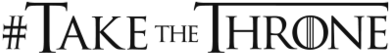 Logos 0004 Take The Throne - Game Of Thrones (1000x529), Png Download