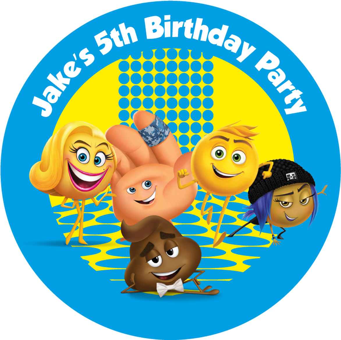 Emoji Party Box Stickers - Emoji Movie Junior Novelization (1200x1200), Png Download