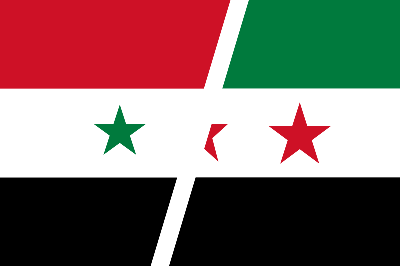 Click To Enlarge Syria Two Flags - Facts About Syria Flags (800x533), Png Download