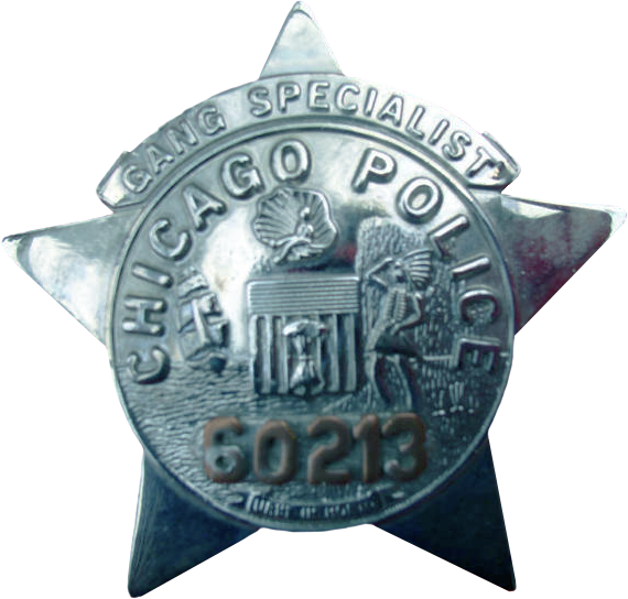 Chicago Police Gang Specialist Star - Chicago Police Gang Specialist (570x544), Png Download