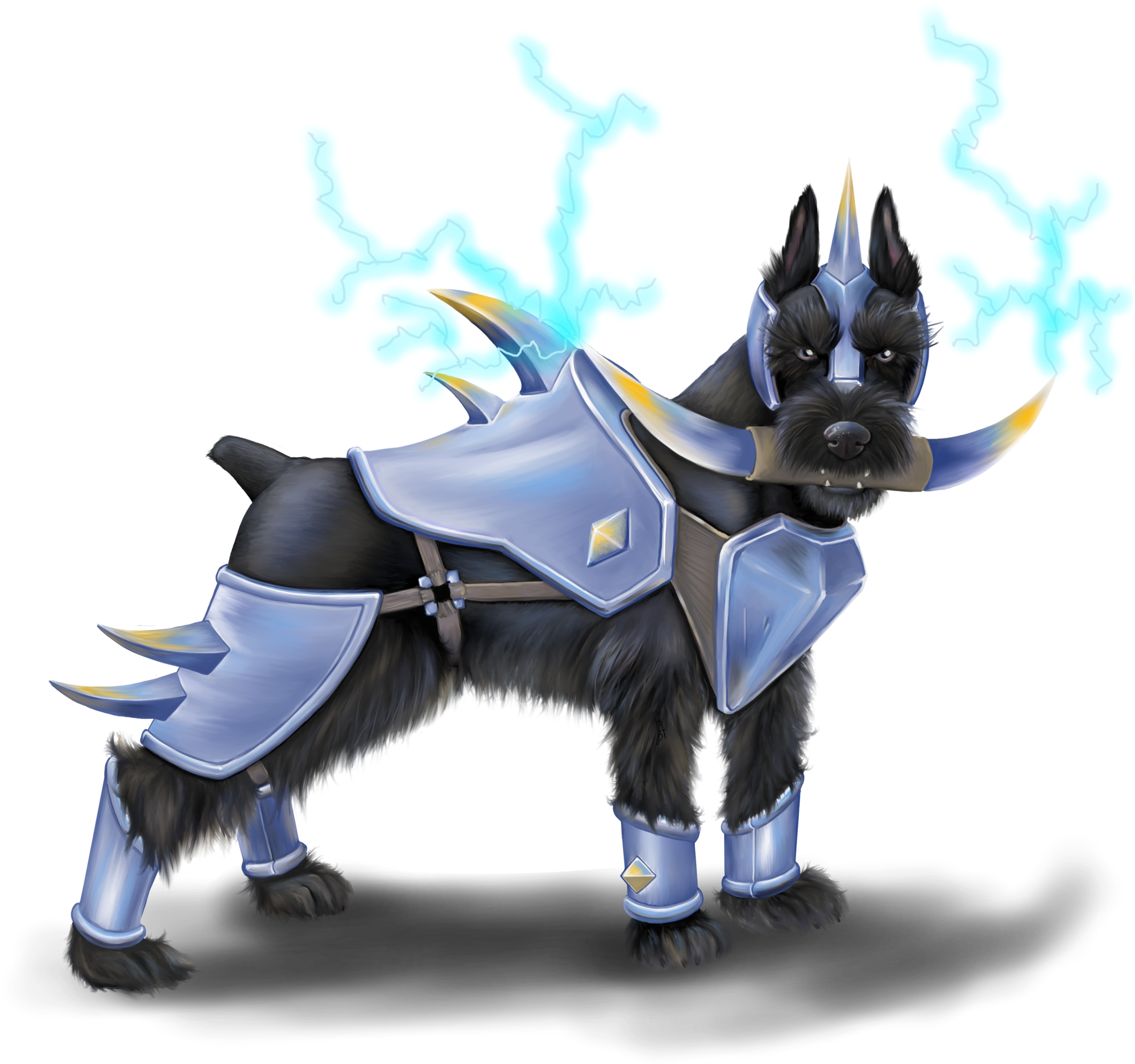 Watercolor - Schnauzer (1000x1000), Png Download