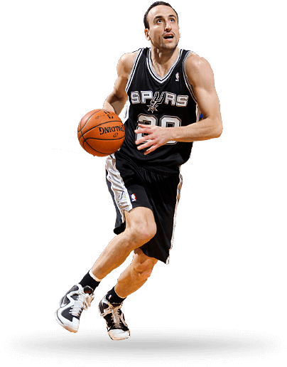 Manu Ginobili - San Antonio Spurs Players Png (440x700), Png Download