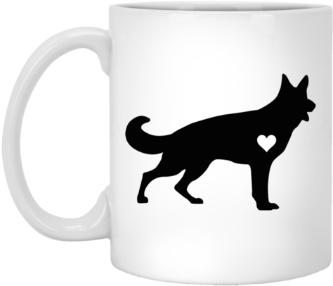 German Shepherd Heart 11 Oz - Don T Make Me Gibbs Slap You (480x480), Png Download