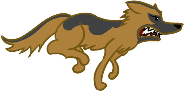 Drawn German Shepherd Mean - German Shepherd (665x357), Png Download